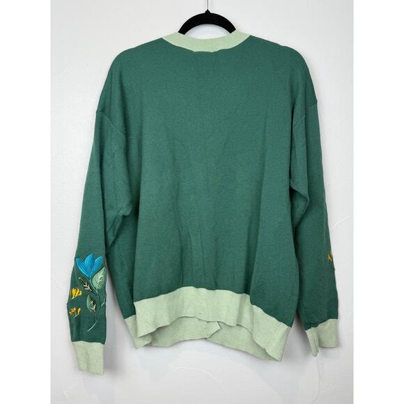 Harry Potter Dobby Is Free Cardigan 3X Green Embroidered BoxLunch NWT - Picture 4 of 10